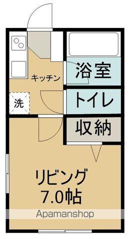 シティハイツ川沼(1K/1階)の間取り写真