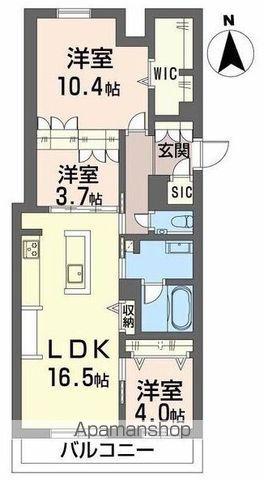 名古屋臨海高速鉄道 荒子駅 徒歩7分 3階建 築1年(3LDK/2階)の間取り写真