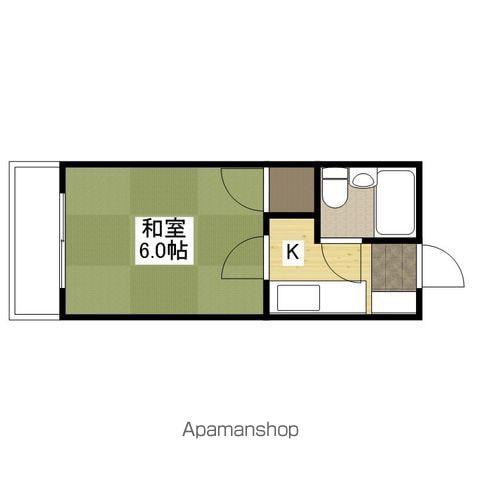橋本マンション(1K/3階)の間取り写真