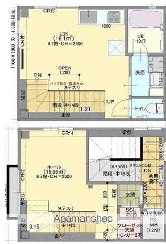 GRANDE NERO(1LDK/4階)の間取り写真