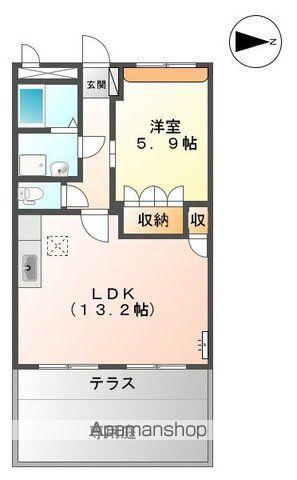 フォレストヴィラ(1LDK/1階)の間取り写真