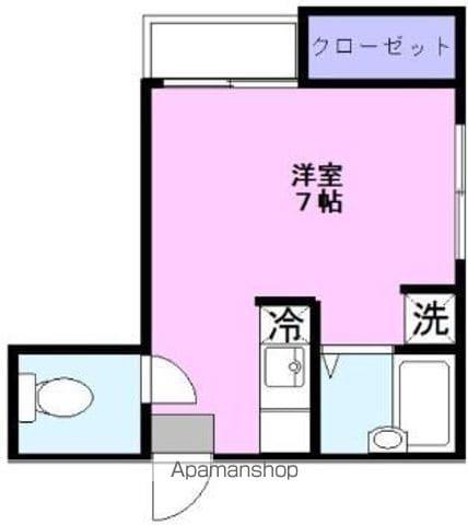 アンジェ大学前(ワンルーム/2階)の間取り写真