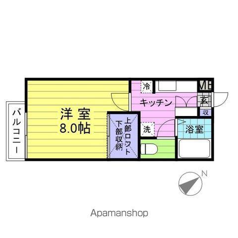 コンフォートタカノ(1K/2階)の間取り写真