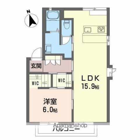 グリーンパークⅤ(1LDK/2階)の間取り写真