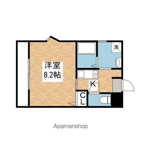 DWELL GOKENYA(1K/4階)の間取り写真