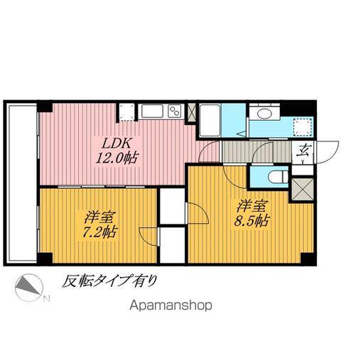 千葉ポートイースト(2LDK/11階)の間取り写真
