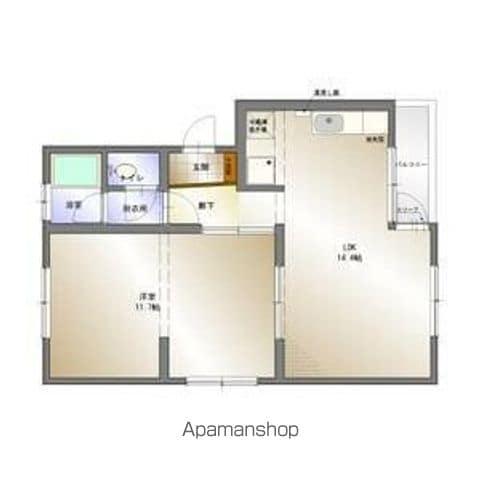 清和ビル(1LDK/3階)の間取り写真