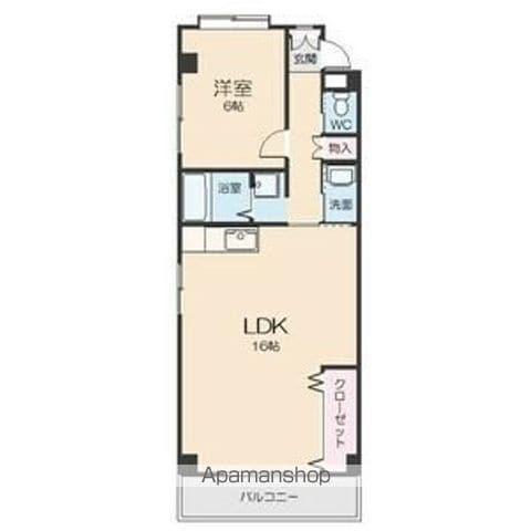 シャロン一社(1LDK/5階)の間取り写真