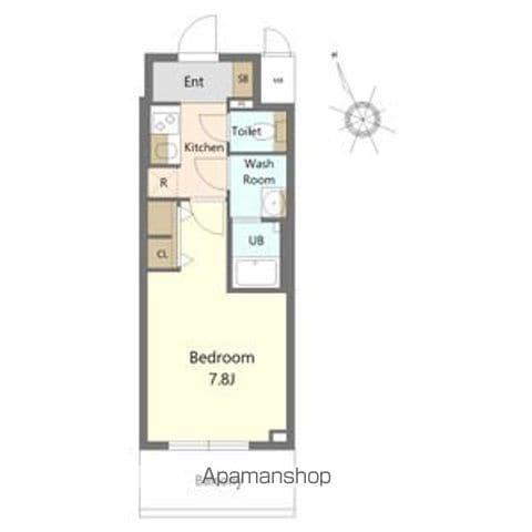 SーRESIDENCE四日市駅前COULEUR FR(1K/6階)の間取り写真
