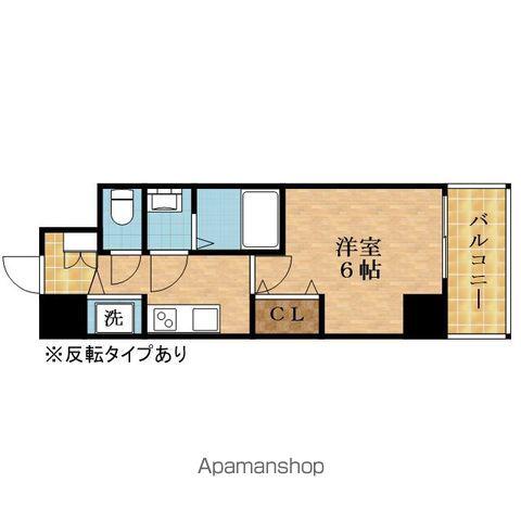 ウインズコート城北パーク(1K/6階)の間取り写真