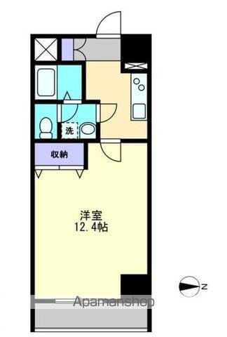 アパートメントSⅢエススリー(1K/6階)の間取り写真