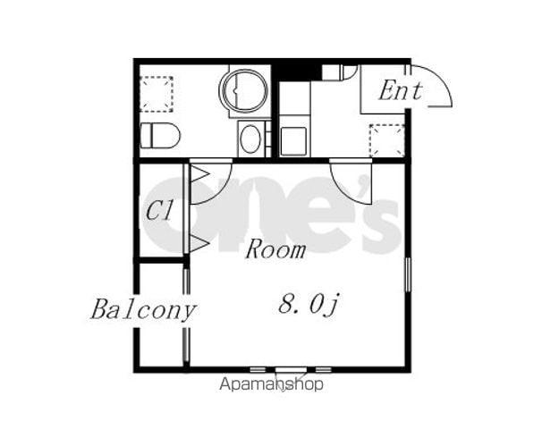ヴェレーナ大曽根(1K/2階)の間取り写真