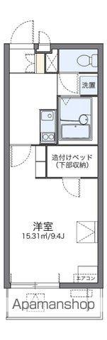 レオパレスイーストビレッジ2(1K/1階)の間取り写真