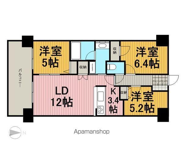 レジディア南千住(3LDK/7階)の間取り写真