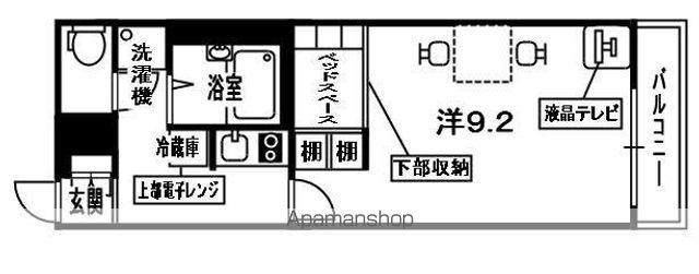 レオパレス ビューテラス草内(1K/1階)の間取り写真