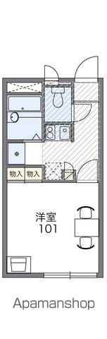 レオパレスル ポルトB(1K/1階)の間取り写真