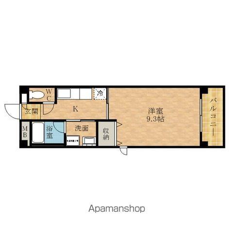 アルカンシェル21(1K/3階)の間取り写真