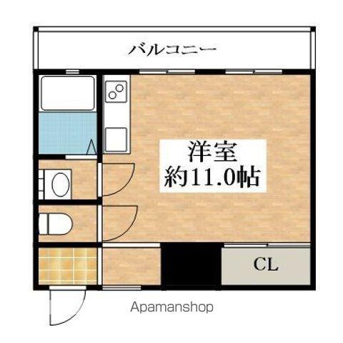 光和ハイツ(ワンルーム/3階)の間取り写真
