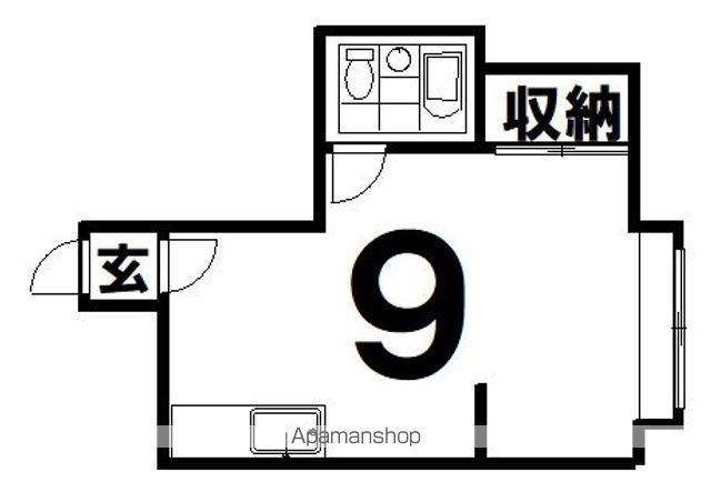 エスポワールハイツ(ワンルーム/2階)の間取り写真