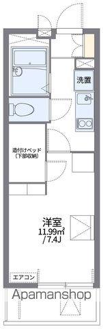 レオパレス幸A(1K/1階)の間取り写真