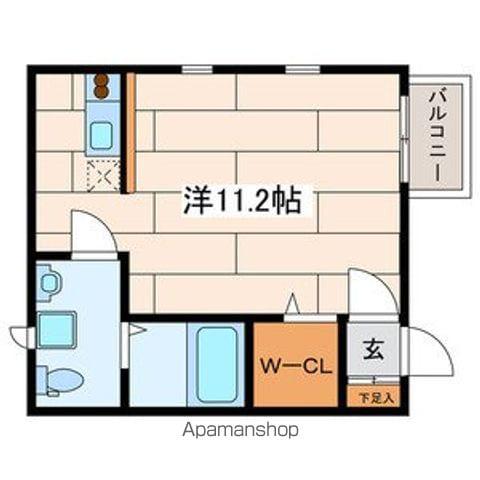 ポラリス(ワンルーム/2階)の間取り写真