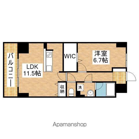 名古屋市東山線 今池駅(愛知) 徒歩5分 10階建 築17年(1LDK/6階)の間取り写真