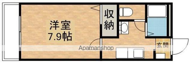 フィネス昭和町Ⅱ(1K/2階)の間取り写真