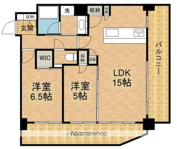 グランドシティタワー池袋(2LDK/15階)の間取り写真