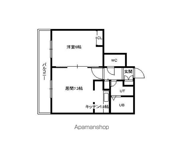 PROGRESS新琴似(1LDK/3階)の間取り写真