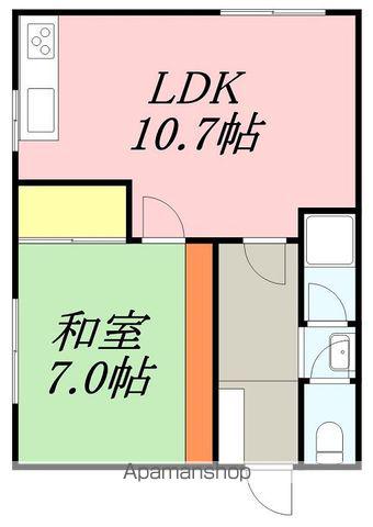 ジョイナス宮前Ⅲ(1LDK/1階)の間取り写真