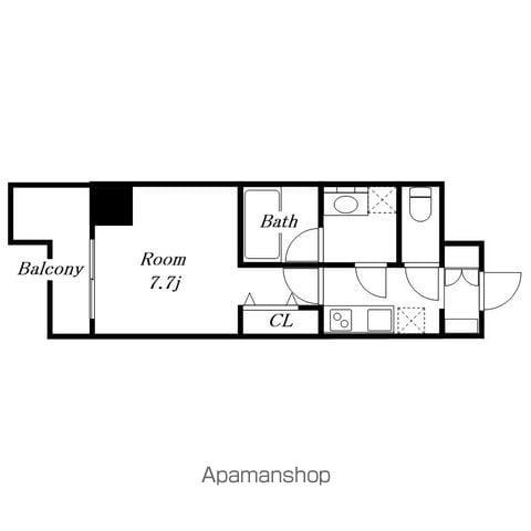 E-CITY大須(1K/12階)の間取り写真