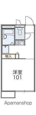 レオパレス四ッ池(1K/1階)の間取り写真
