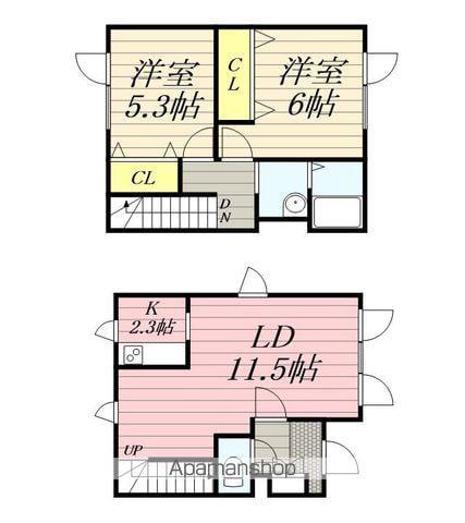 アルザス(2LDK)の間取り写真