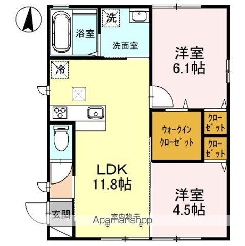 SAKURA 001(2LDK/1階)の間取り写真