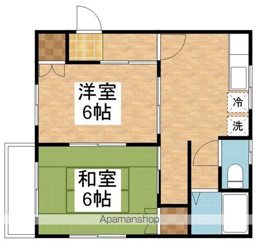 グリーンハイツ女池(2DK/2階)の間取り写真