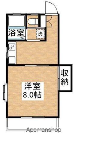 第2コーポ川越(1K/1階)の間取り写真