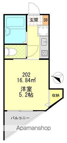 あおばトラスト中落合(1K/2階)の間取り写真