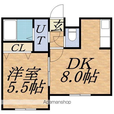 ステージノア北円山(1LDK/4階)の間取り写真