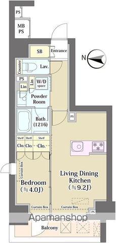 クリオラベルヴィ元浅草(1LDK/7階)の間取り写真