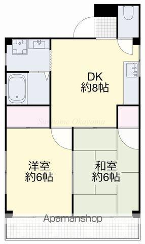 田口コーポⅠ(2DK/1階)の間取り写真