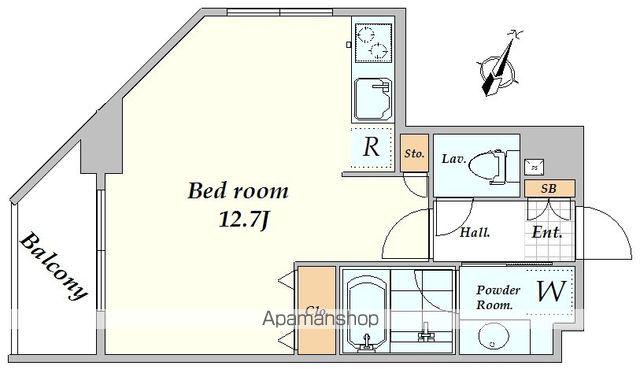 CORRETTOYOYOGI(ワンルーム/5階)の間取り写真