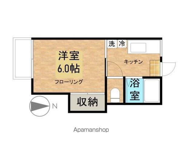 ヴェルゾーネイトー(1K/2階)の間取り写真
