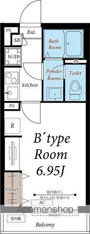 グレイス幕張Ⅱ(1K/1階)の間取り写真