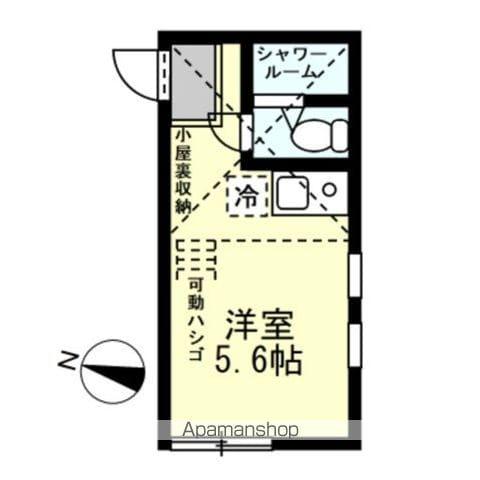 ユナイト藤棚グレイシアの杜(ワンルーム/2階)の間取り写真