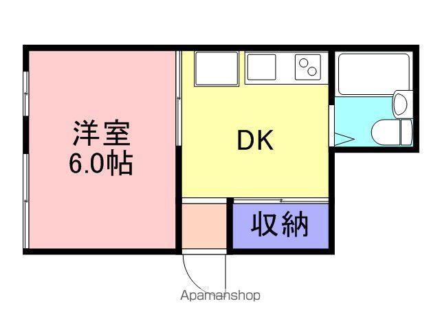 コーポNTA(1DK/1階)の間取り写真
