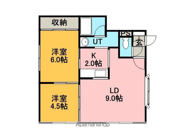 スプリング32(2LDK/2階)の間取り写真