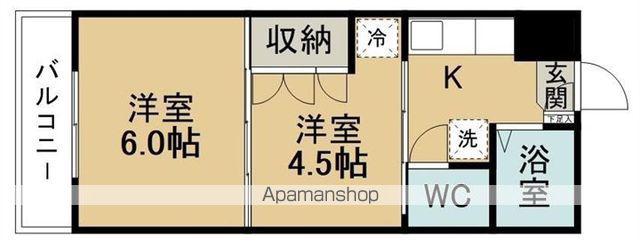 アーバンハイツ上谷刈(2K/2階)の間取り写真
