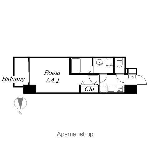 S-RESIDENCE豊国通(1K/4階)の間取り写真