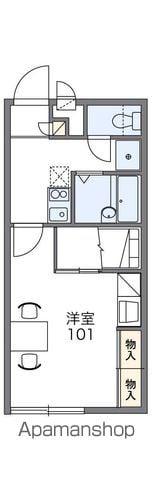 レオパレス南の風 Ⅰ(1K/2階)の間取り写真