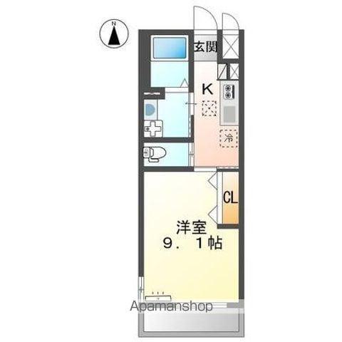 アルチチュード23(1K/1階)の間取り写真